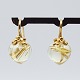 Ole Lynggaard; Pair of large Dew Drop earrings of 18k gold with rutile quartz Ole Lynggaard; Pair of large Dew Drop earrings of 18k gold with rutile quartz